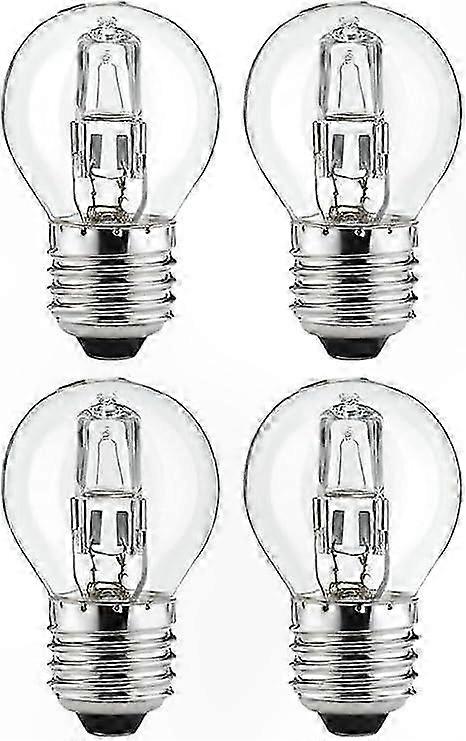 4X 28W Halogen Golf Ball Bulb E27 Warm White Dimmable