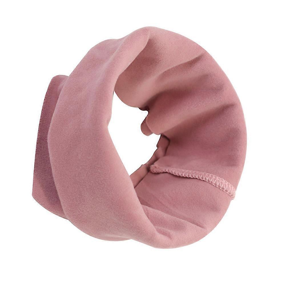 Portable Dog Earmuff for Comfortable Pet Use Pink Elastic Fabric