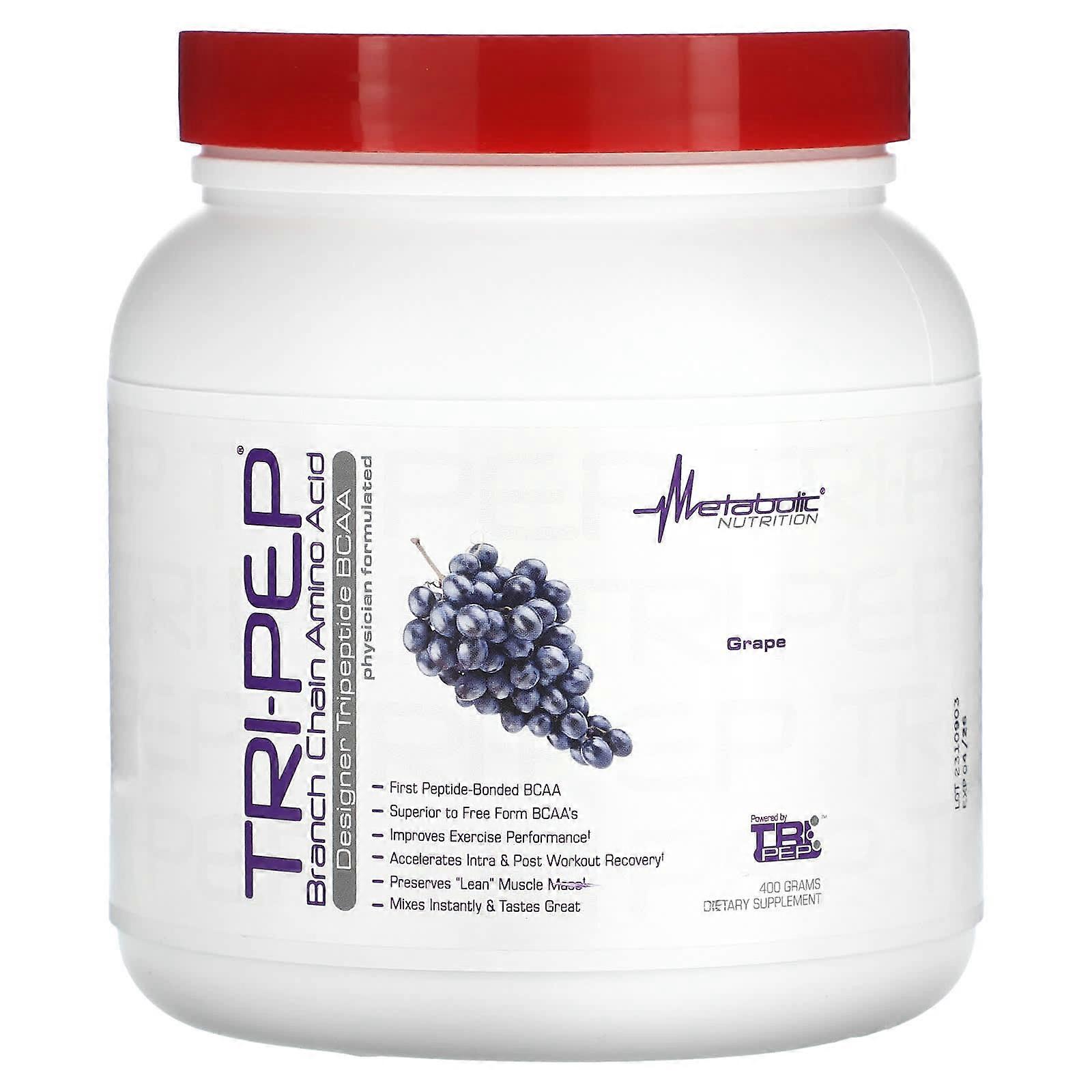 Tri-Pep, Branch Chain Amino Acid, Grape, 14.1 oz, (400 g)