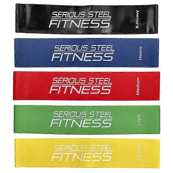 Serious Steel Fitness, 10 Inch Mini Loop Pack, 5 Count