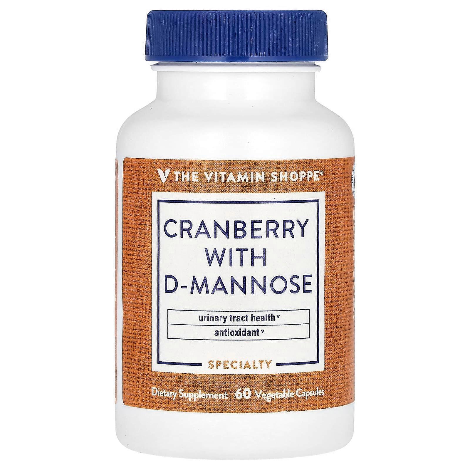 Cranberry With D-Mannose, 60 Vegetable Capsules