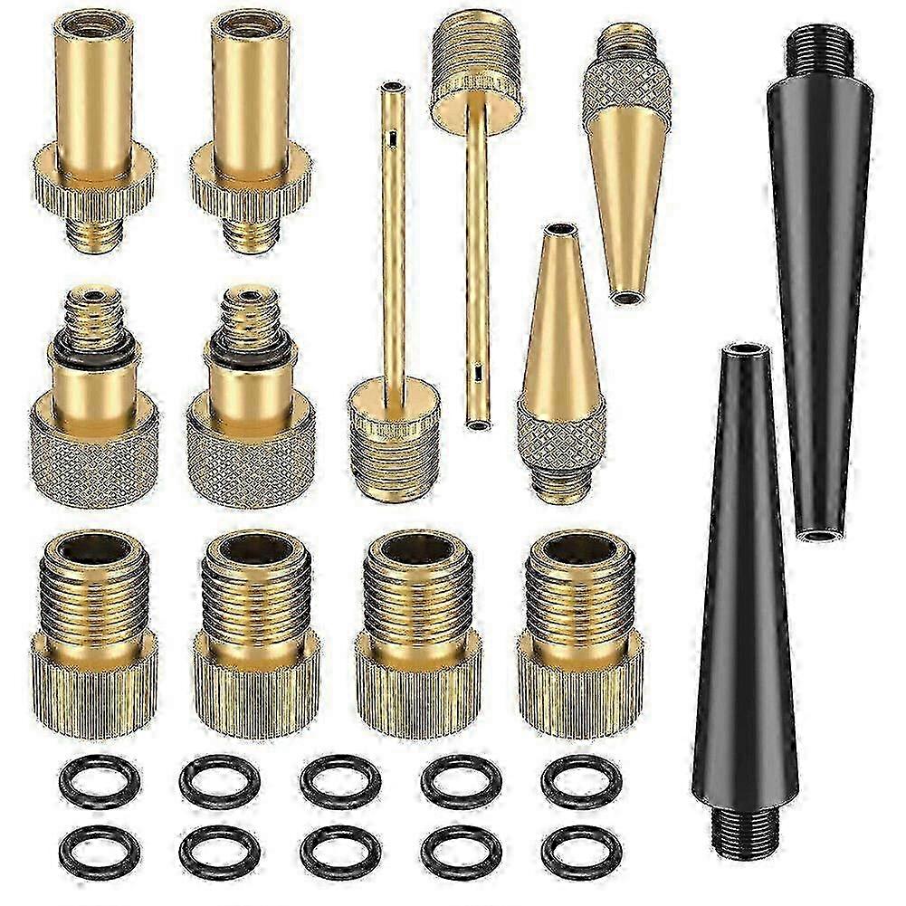 Setting of copper-plastic adapter for SV AV DV valve of 14x bicycle tire air pump 25-26