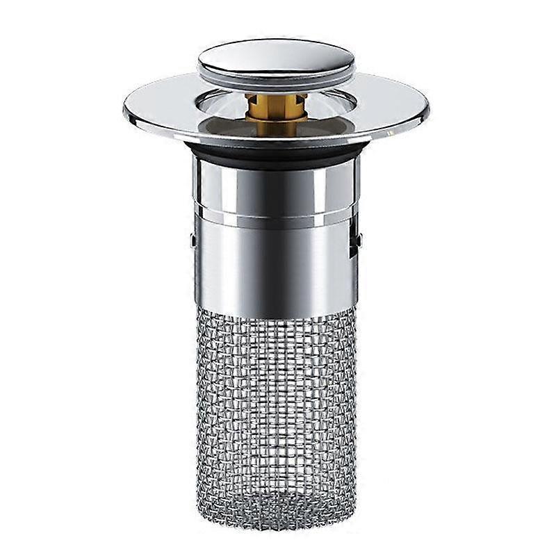 A2 Wire Basket Long Copper Core Basin Drainer Bouncing Core Washbasin Leakage Plug