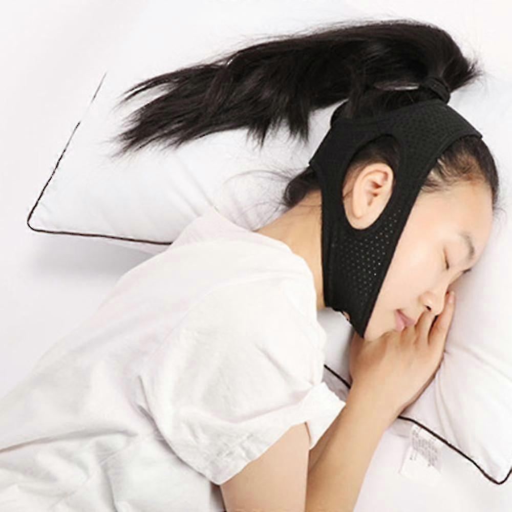Anti Snore Chin Strap Adjustable Snoring Solution Stop Snoring Chin Strap, Breathable Snoring Strap