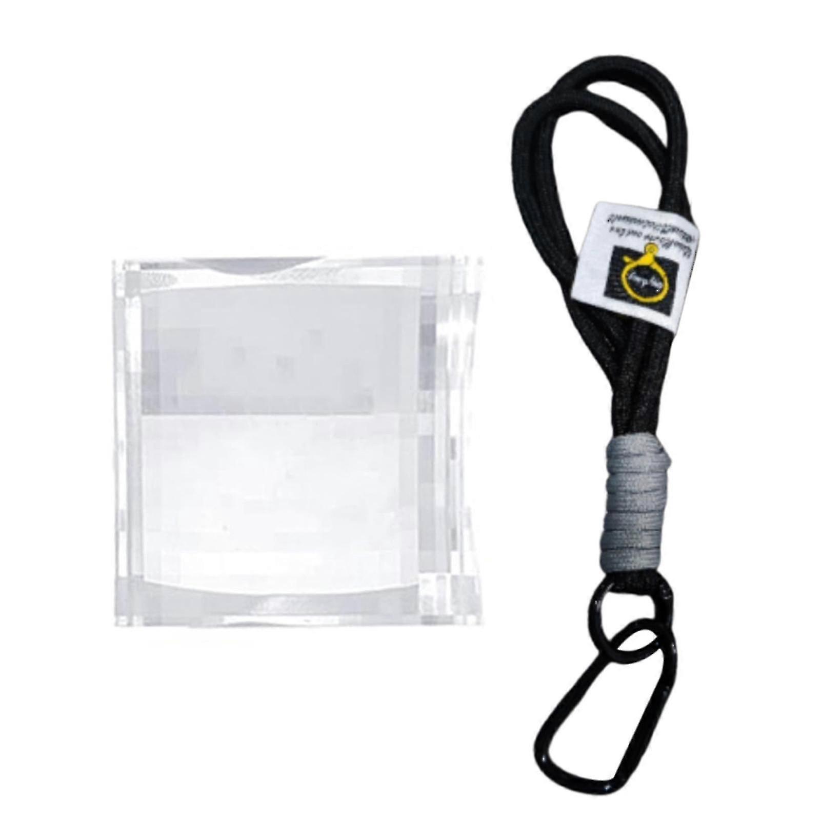 Clear Crystal Pixel Mirror Lens Keychain, Pixel Filter Keychain Gift for Gamers Collectors, Acrylic Lens Key Ring