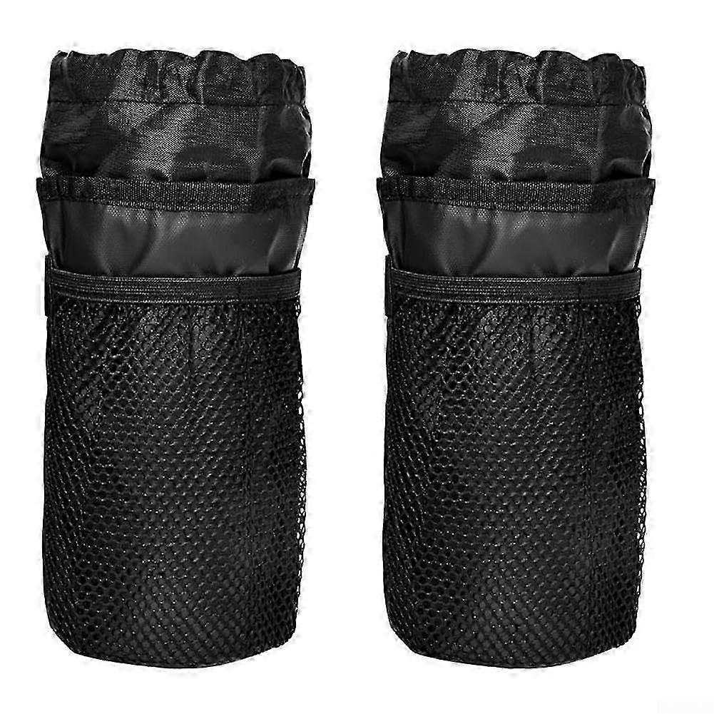 Compact Bicycle Handlebar Bag with Easy-Access Net Pockets, Lightweight Waterproof Design for Small Essentials