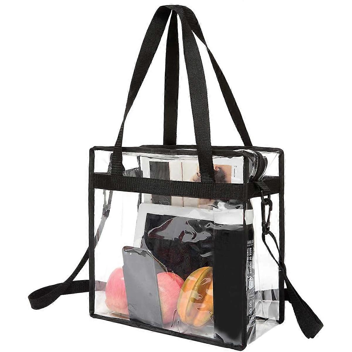 Clear Tote Bag Approved for Stadium Use, Perfect for Carrying Essentials to Events