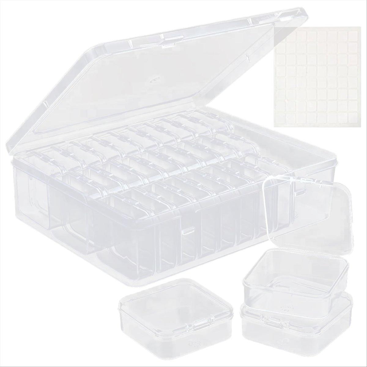 Beaded Container with Large Hinged Lid Storage Box