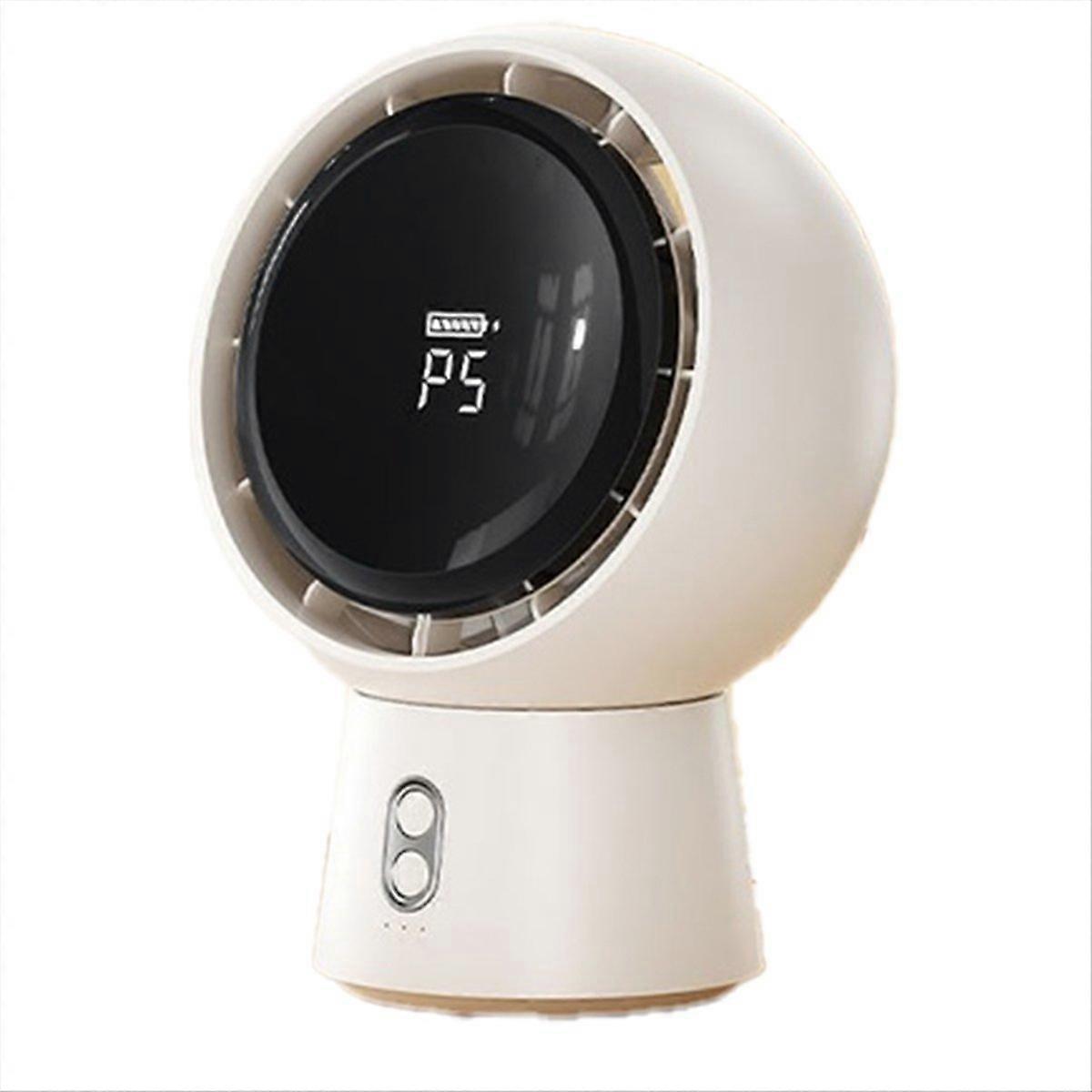 Mini Portable Bladeless Air Circulating Fan (White)