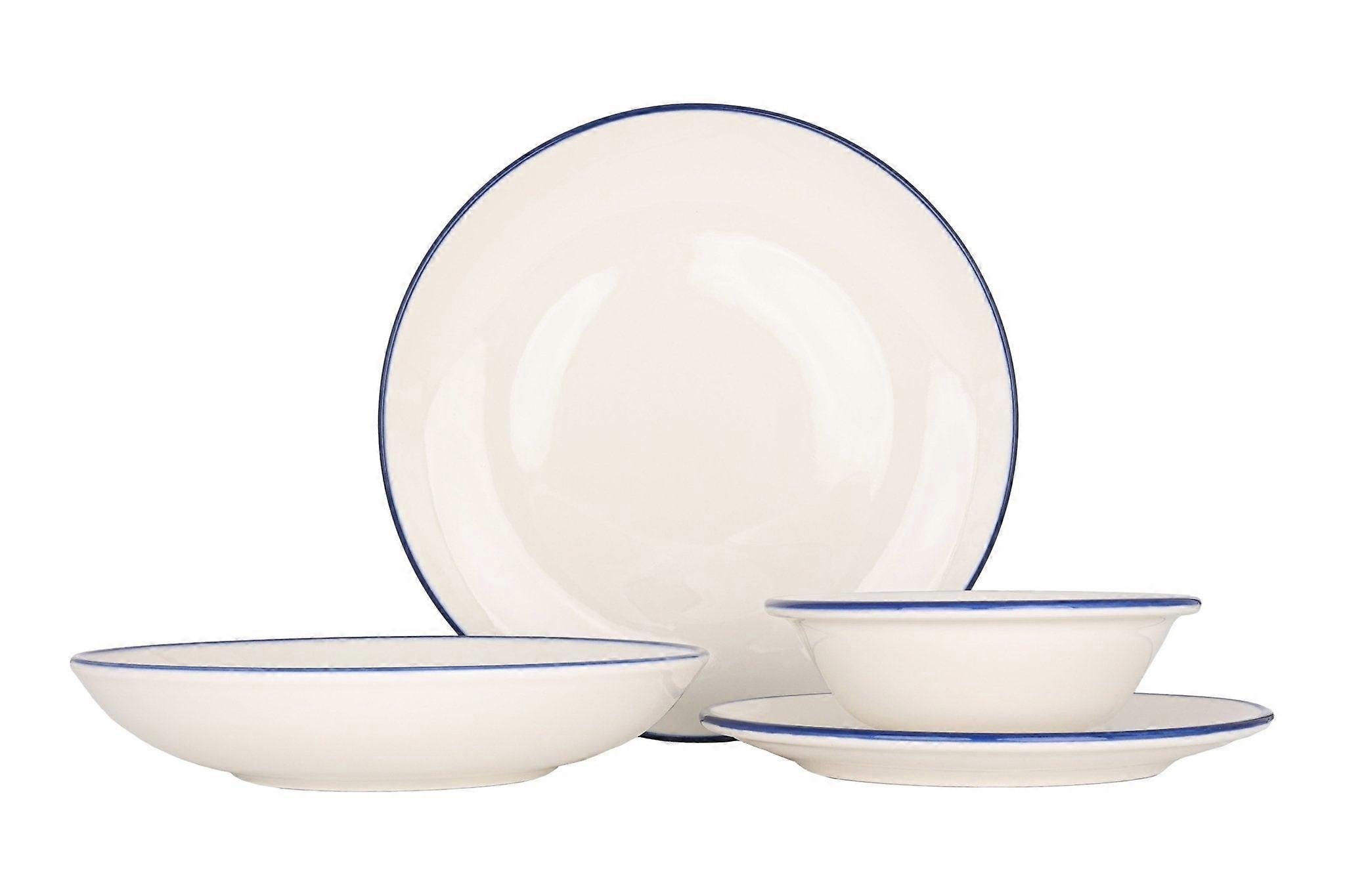 Bonna Dinnerware Set (Medium) - Linea Blue - 24 pieces - 6 persons - Porcelain