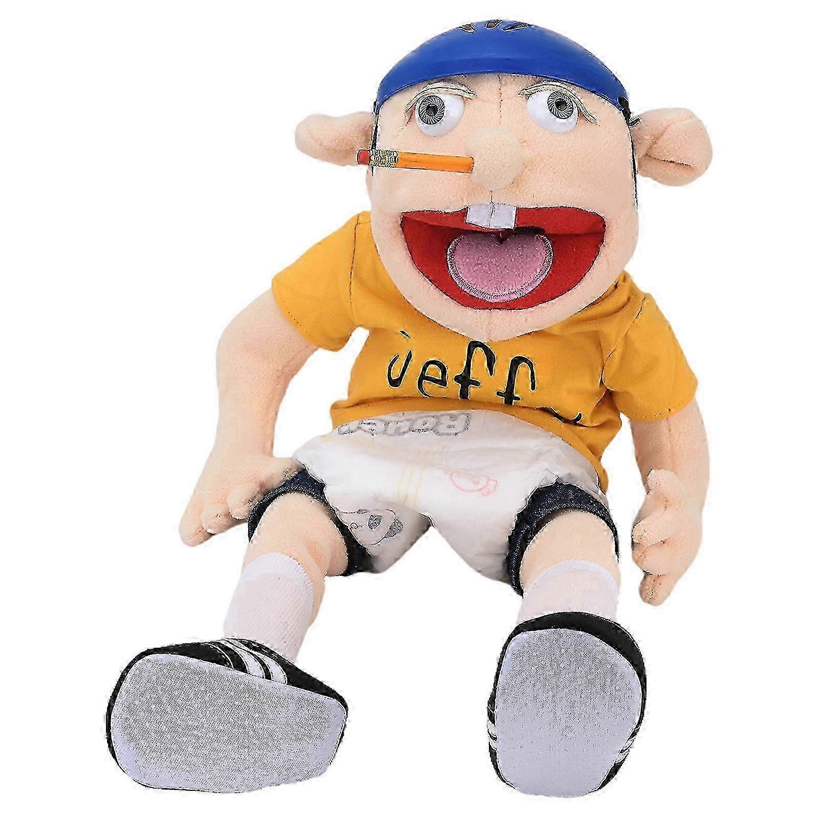 Jeffy Hand Puppet Plush Toy Soft Stuffed Doll for Toddlers Gift miao4