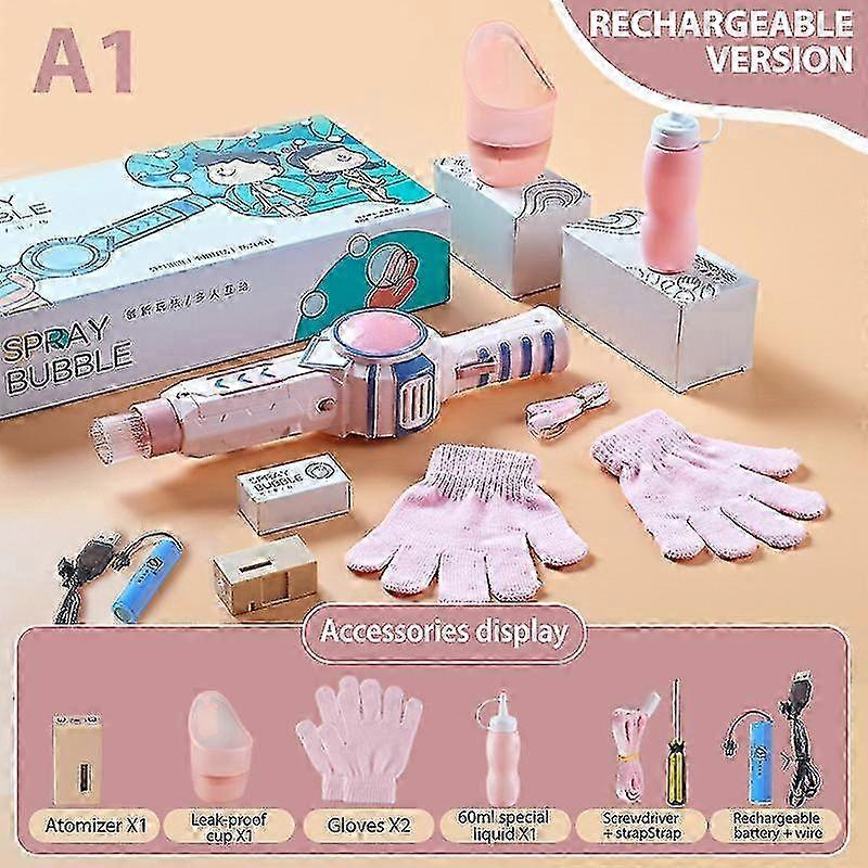 Elastic Smog Bubble Machine Smoke Magic Bubble Machine Electric Automatic Bubble miao4