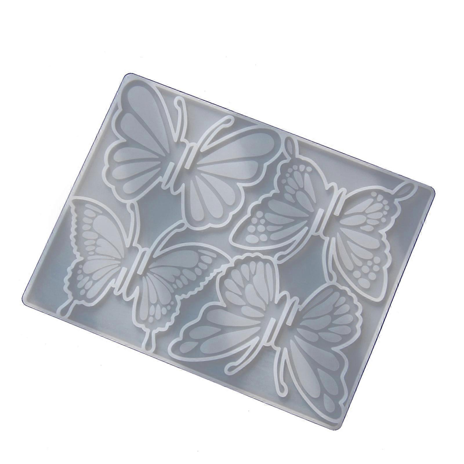 Interconnected Elastomer Cast Set For Customizable Butterfly Hair Clamps Rosin Diy Craft Materials Multicolor