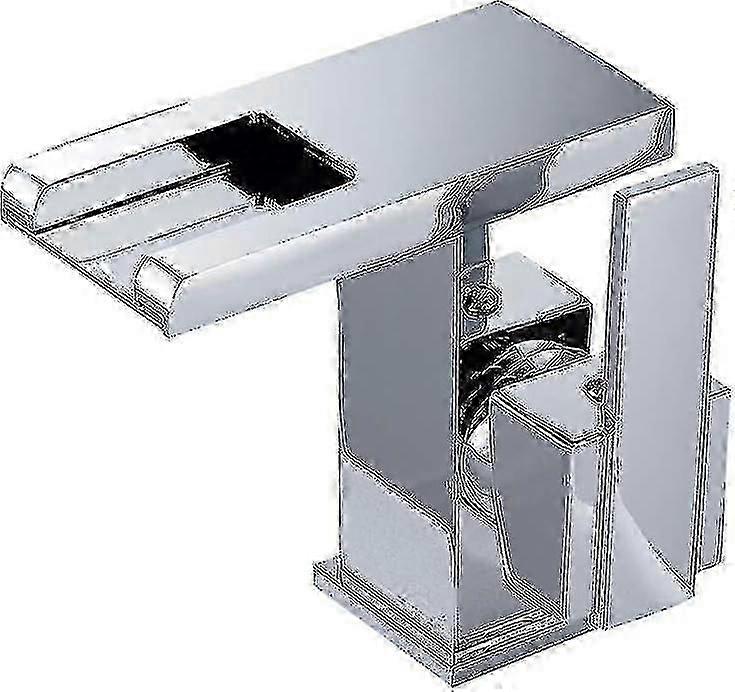 Led Waterfall Bathroom Faucet - Silver Finish