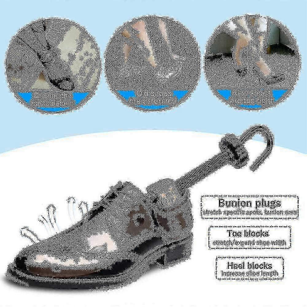 Değiştirilmiş Başlık: Hem Erkekler hem de Kadınlar için Ağır Hizmet Tipi Ayakkabı Germe Kiti - 1 Çift Esnek Ayakkabı Mücadele Etmeden