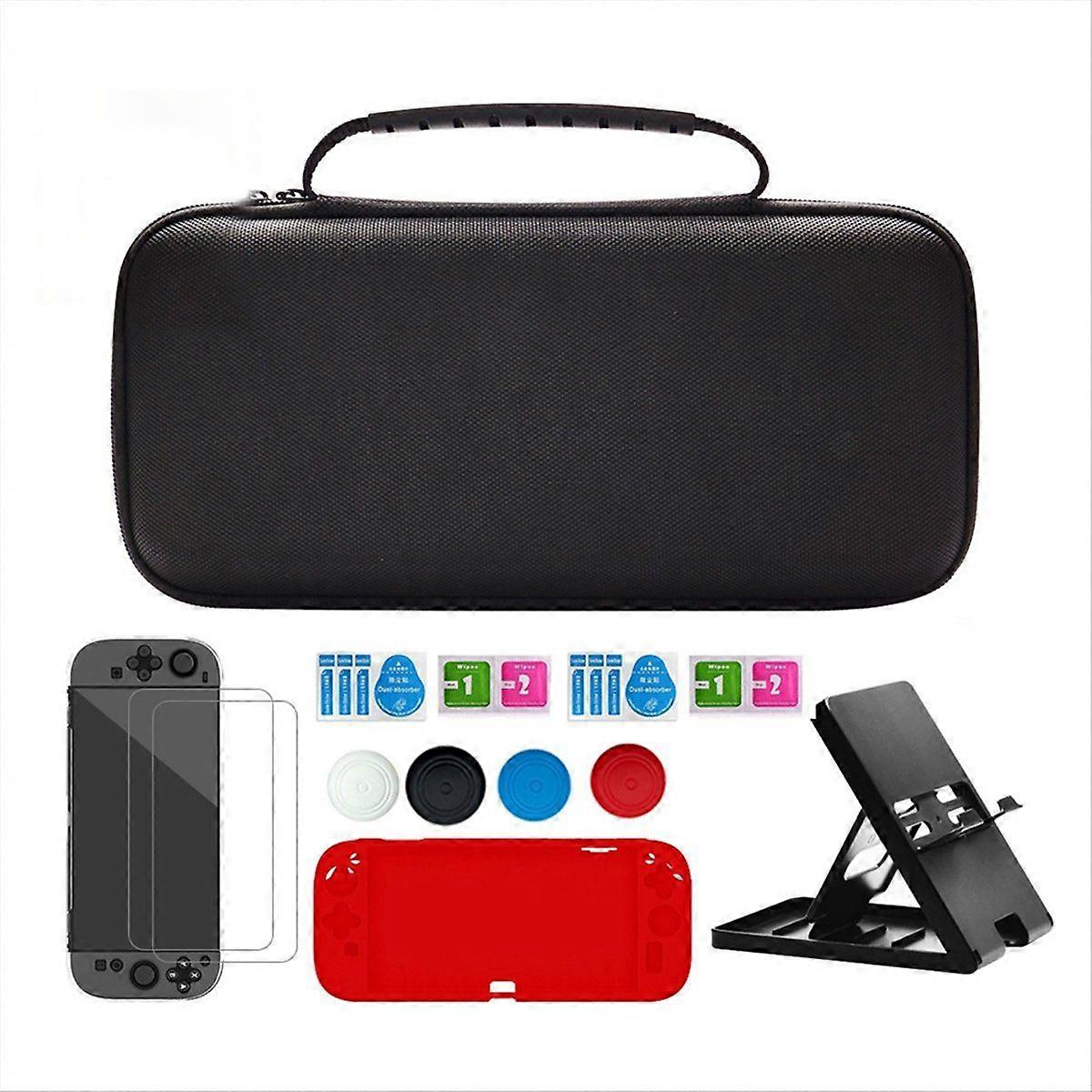 Carrying Case for Switch 2 Accessories Kit for 2 Screen Protector Silicone Case Stand Joystick Cap