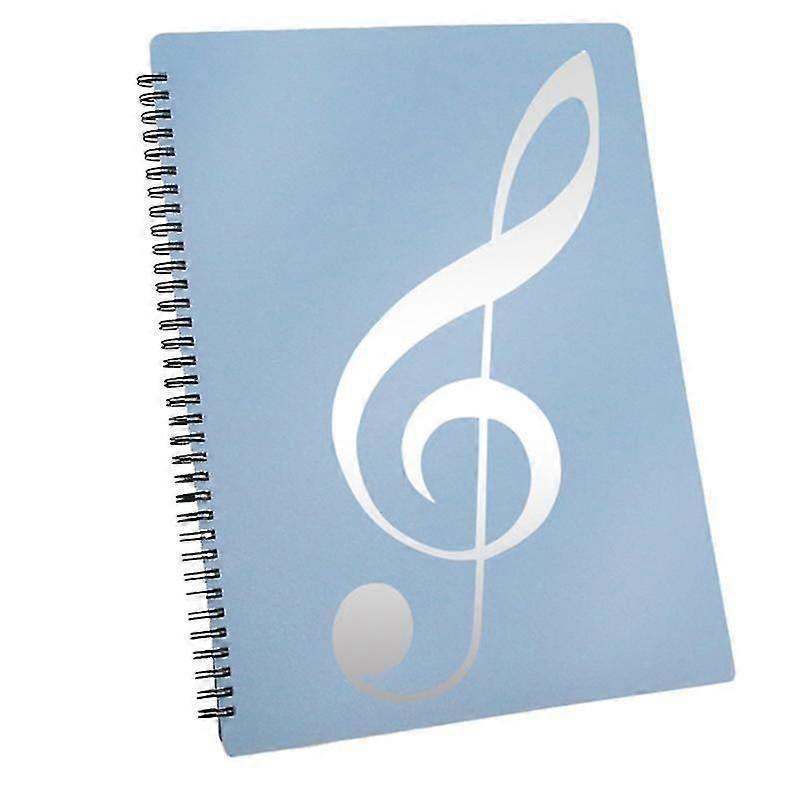 Sheet Music Folder, 60 Pages Capacity, Sheet Music/Holder,Fits Letter Size A4, Writable & Detachabl