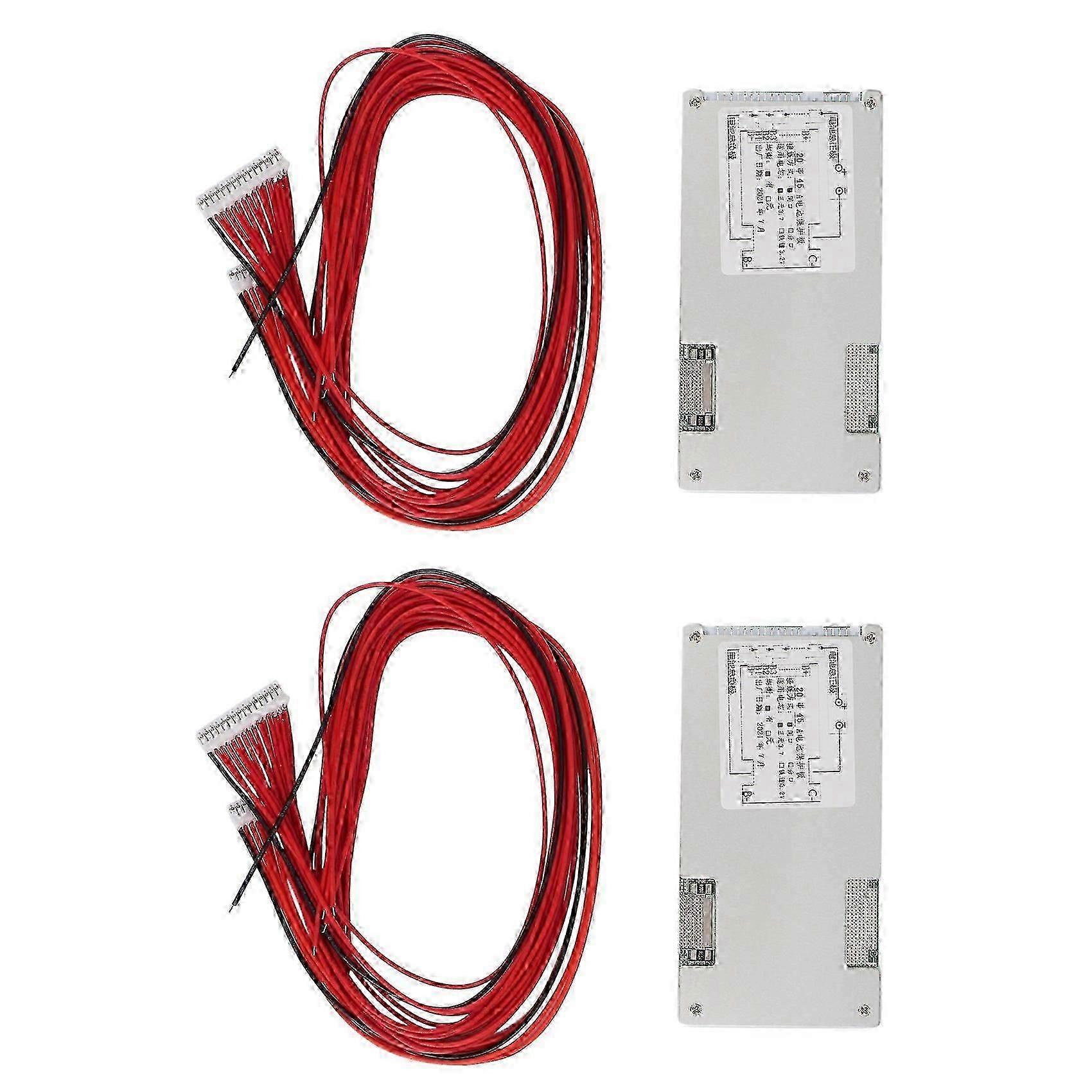 2X 20S 72V 45A Li-Ion Lithium Battery BMS PCB Circuit Board Power Protection Board for Scooter Ebik hwy SH