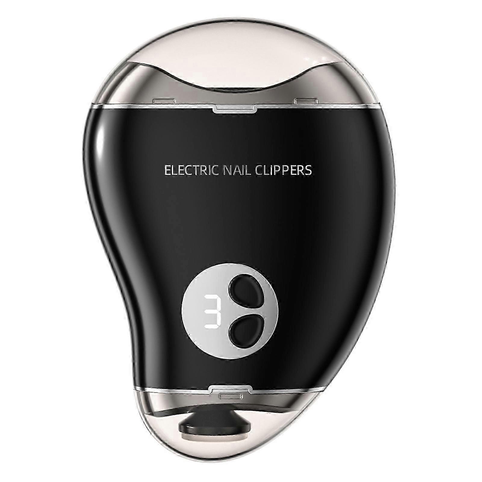 2-in-1 electric nail clipper with led light, trimmer and polisher for toenails and fingernails, 3 modes for kids adults seniors