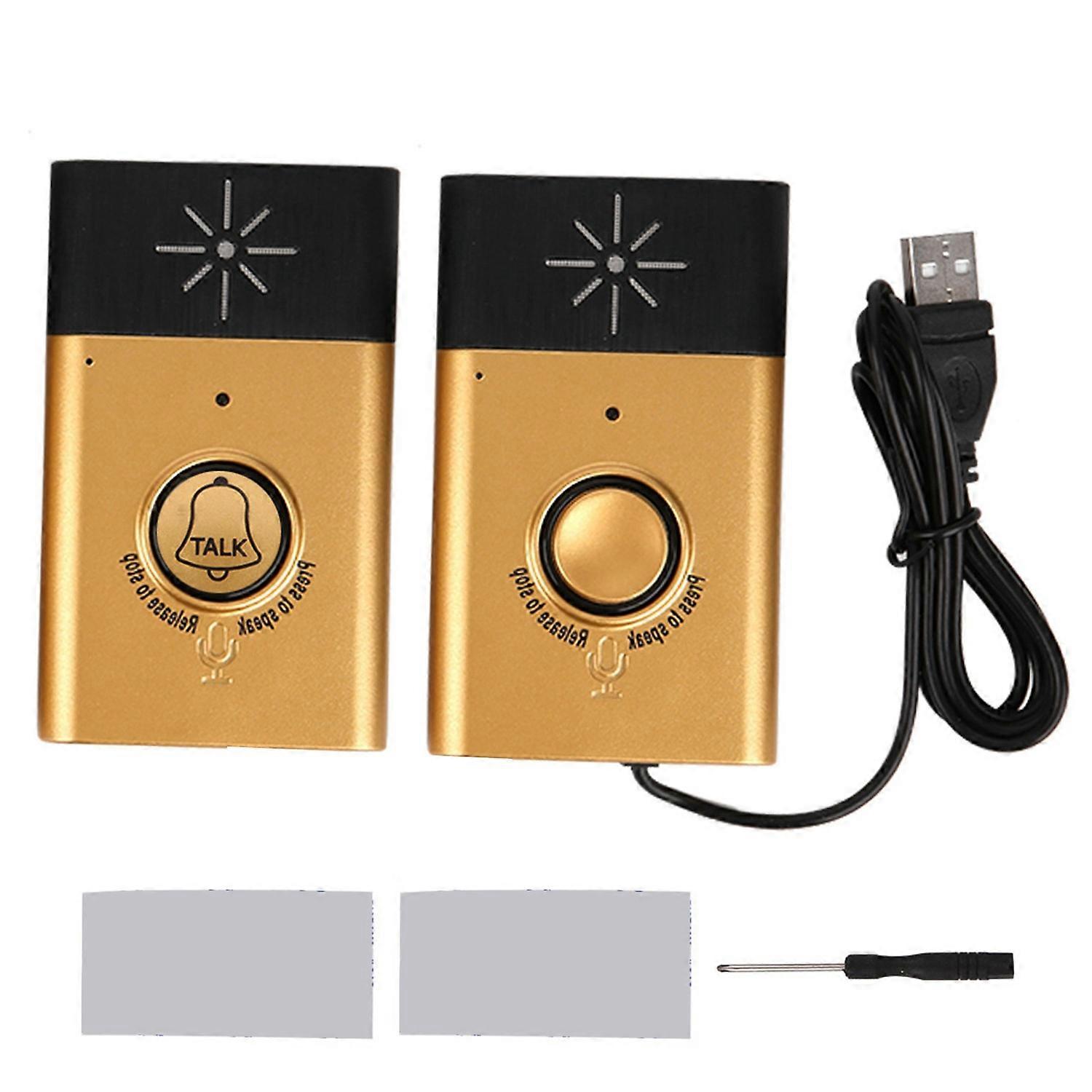 Wireless Intercom Doorbell Dual Voice Smart Bell 2‑Way Talk Home Security