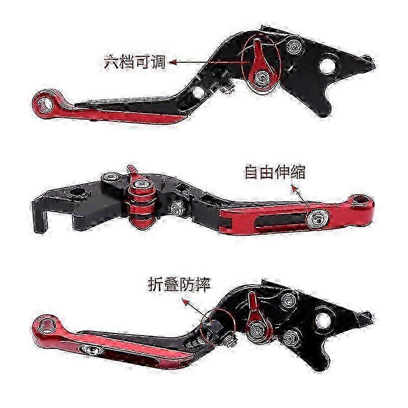 Telescopic Folding Brake & Clutch Levers Compatible with Ducati Monster M750/M750ie/M900 - Custom Modified Design for Enhanced Control