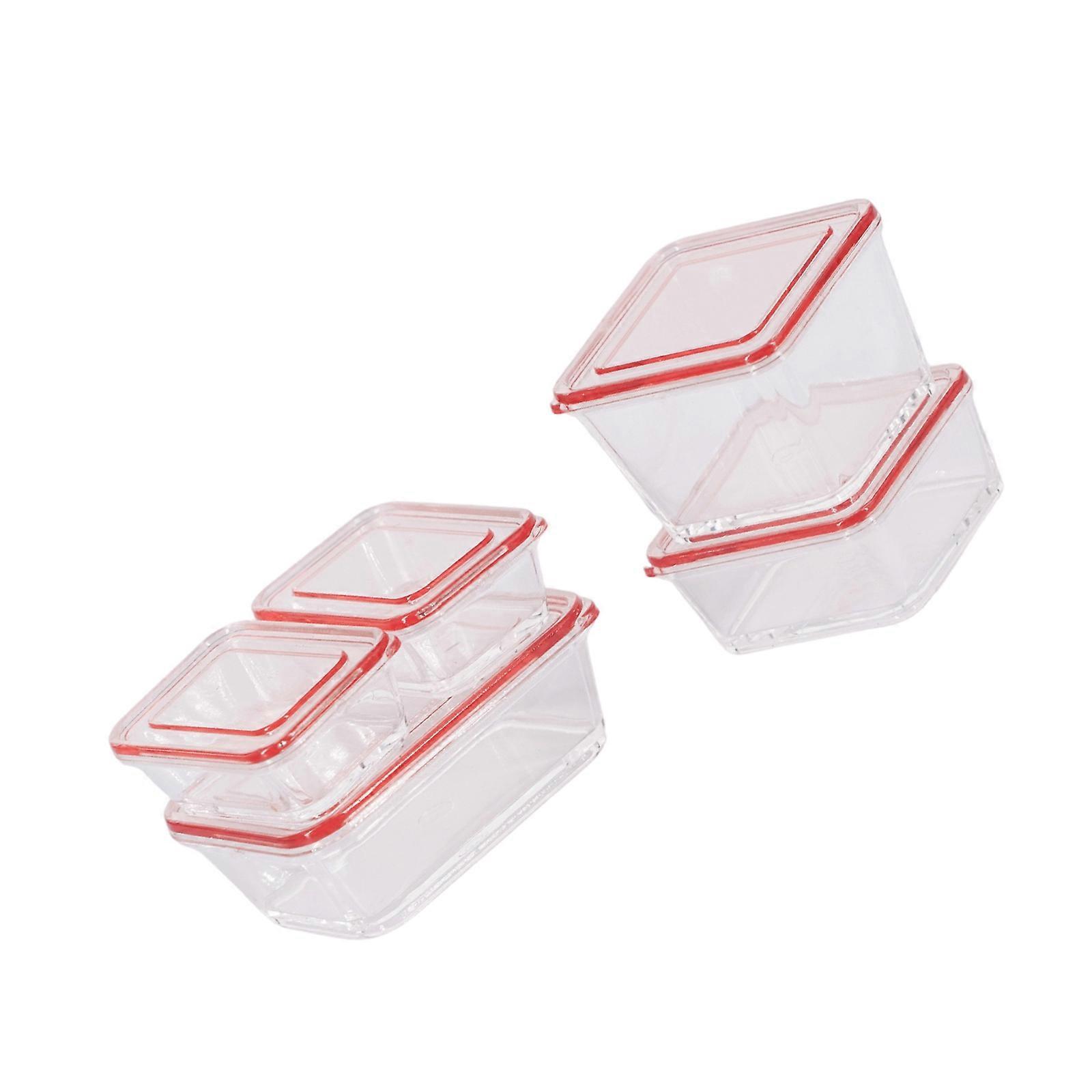 Safe Mini Storage Case Set For Dolls House Scene 1/6 Scale Realistic Miniature Accessories  Pink