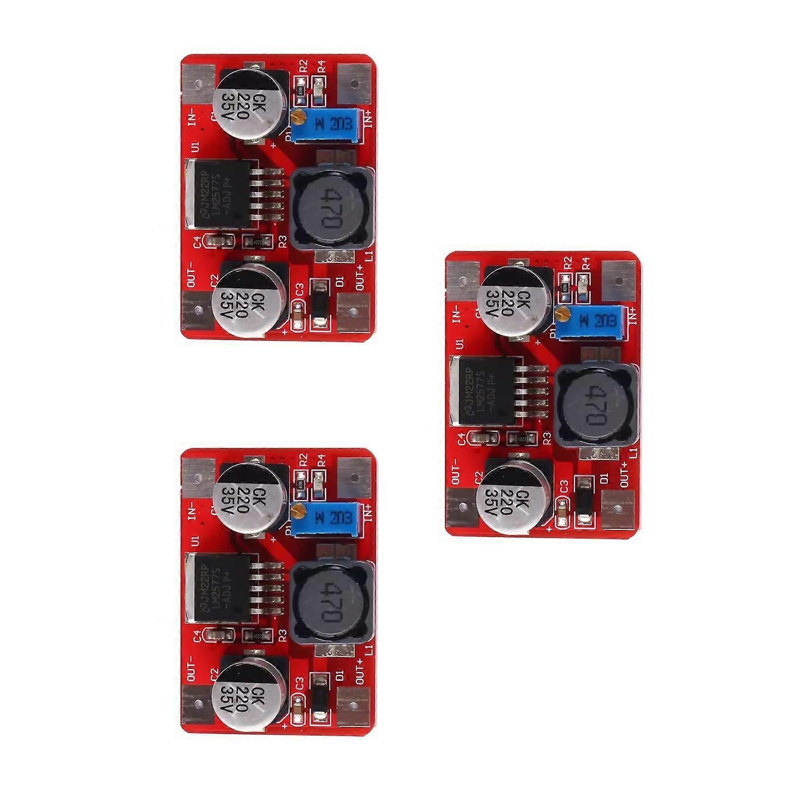 LM2577 3A Adjustable Boost Converters Module 3.5V-35V Input To 4V-30V Output High Efficiency Compactly For DIY Projects Multicolor