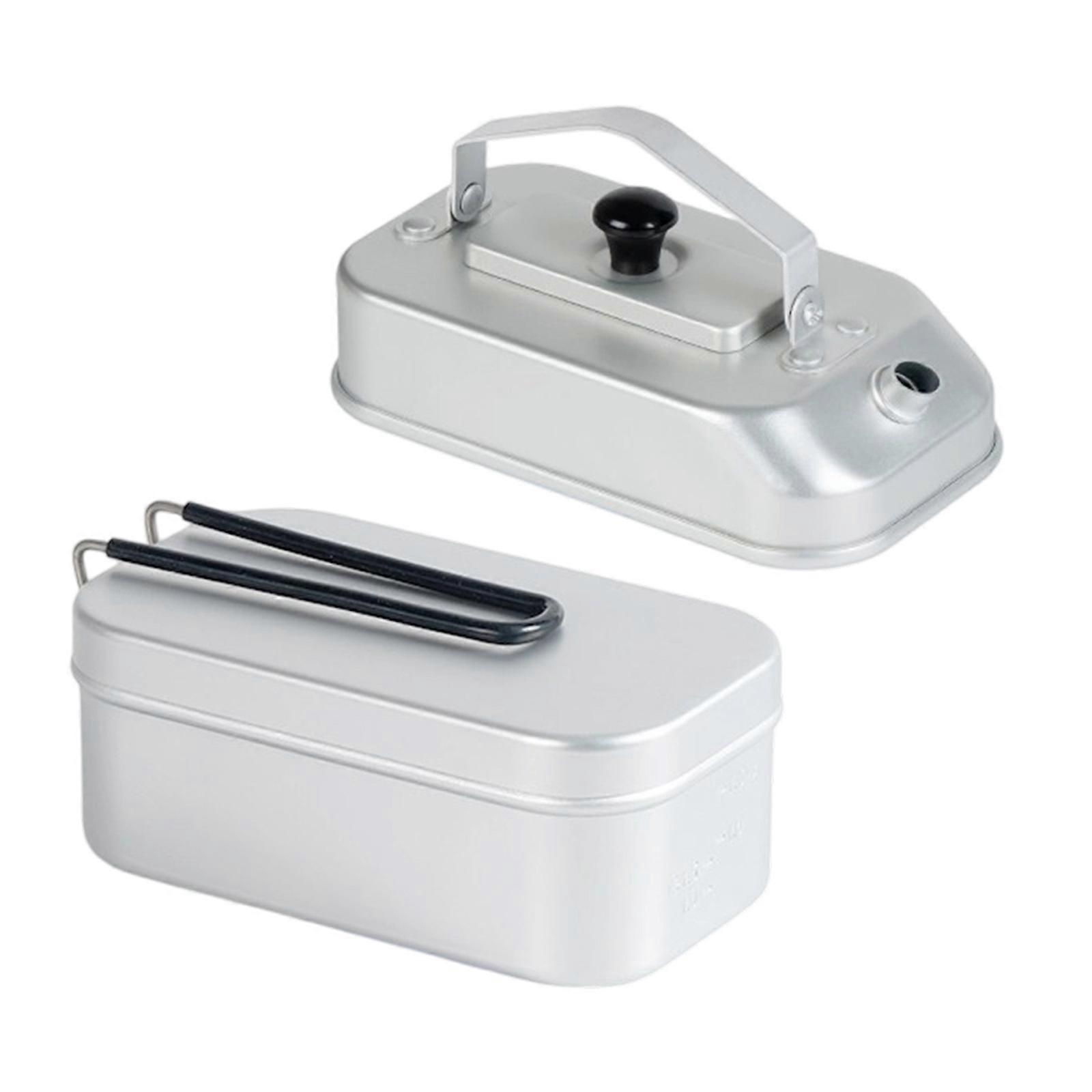 2pc Transportable Camping Coffeepot Thin Permanent Outdoor Cookware with Quick Heating Feature for Backpacking Excursions Multicolor