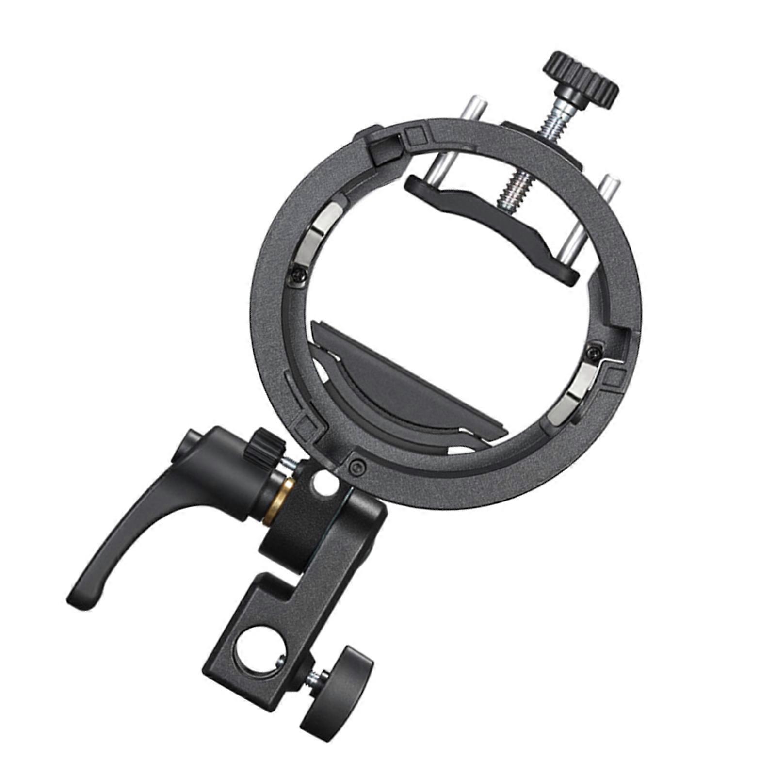 Secure S Shaped Speedlight Mount Flash Bracket for S3,V1/V860III/AD200 AntiSlip Grip Prevents Movement During Shoot Multicolor