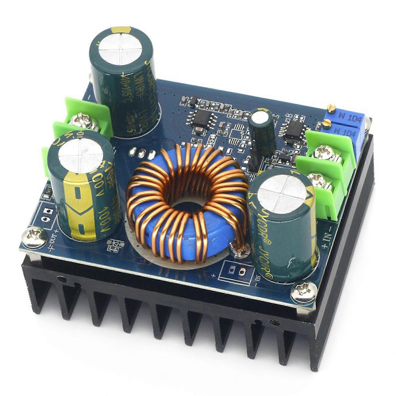 Solar Power Voltages Booster Module DC12V-60V To DC12V-80V 600W Adjustable Converters Module With Thermals Management Multicolor