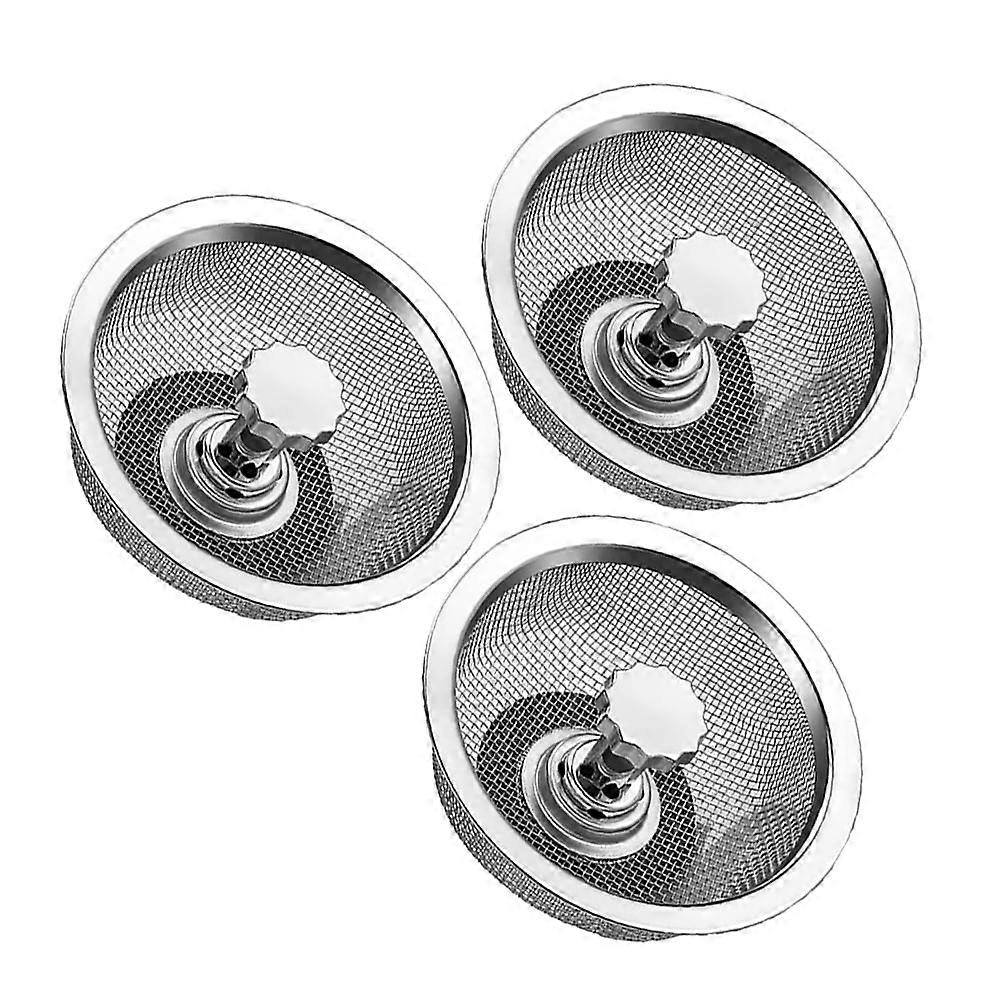 3 Pcs Kitchen Sink Filter Thickened Strainer Strainers Anti-clogging Garbage Drainer