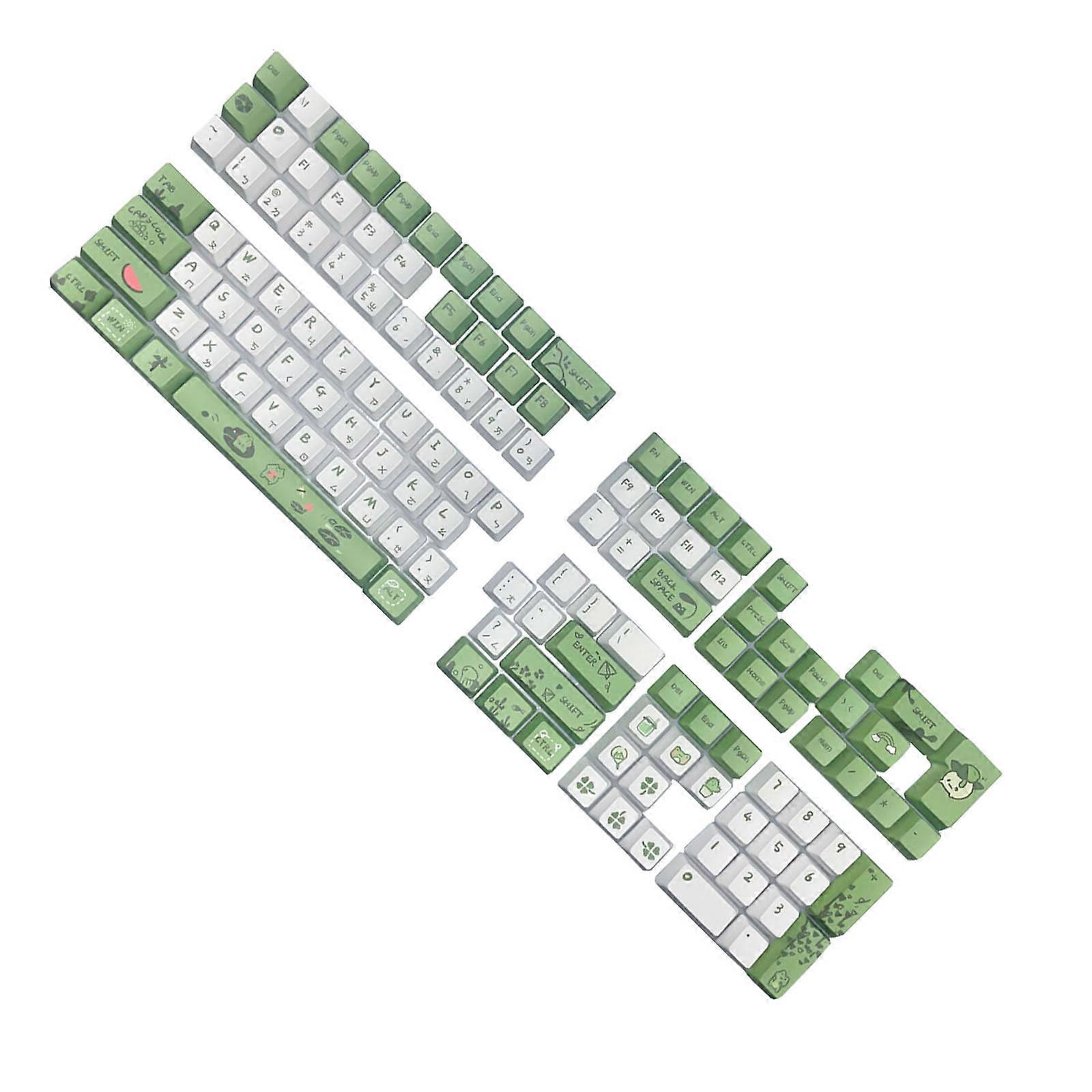 Traditional Zhuyin XDA/OEM Height Keycap for 75/87/98/104/108 Keyboard XDA Height Keycap Set with Sublimation Printing Multicolor