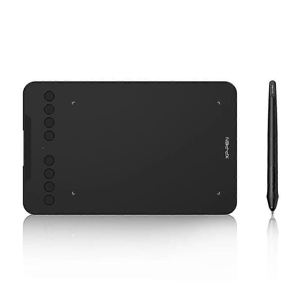 إكس بي بن ديكو ميني7 10x6 "قرص الرسومات، 7x4 "منطقة نشطة الرسم اللوحي مع 8 مفاتيح اختصار 8192 مستويات البطارية خالية من القلم 60tilt، ودعم USB - C فوز