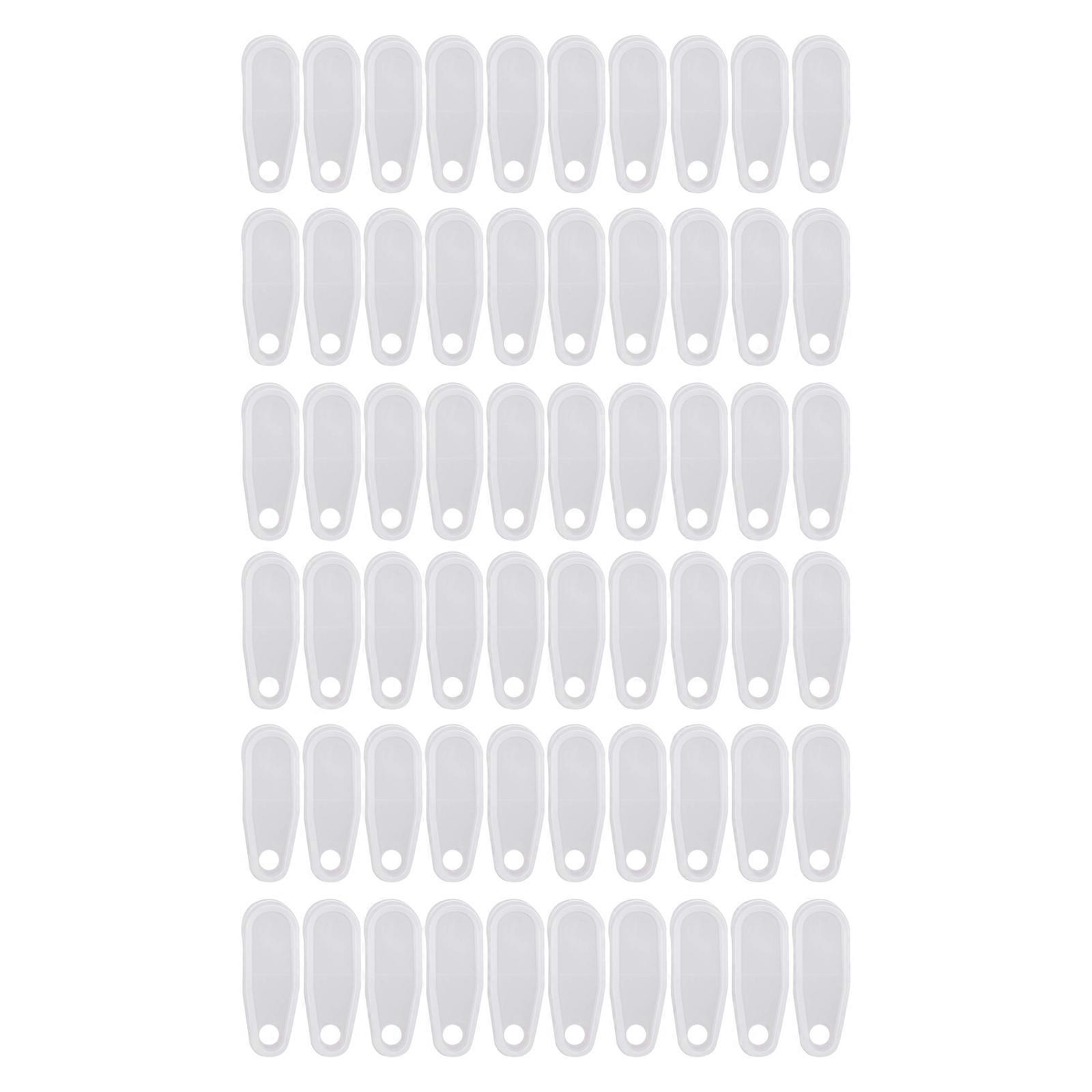 Traverses Rod Slides 30/60Pcs White Curtain Track Gliders Hooks Drapery Hook Curtain Accessories Replacement Parts Multicolor