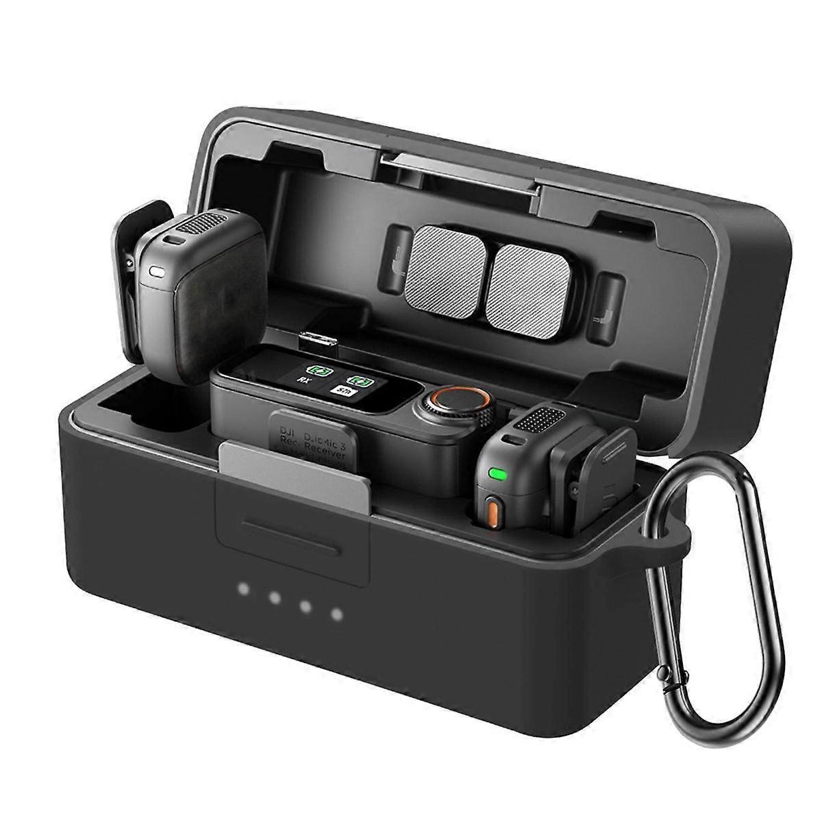 For Mic 3 Microphone Charging Case Drop-Proof Shock-Absorbing Protective Case