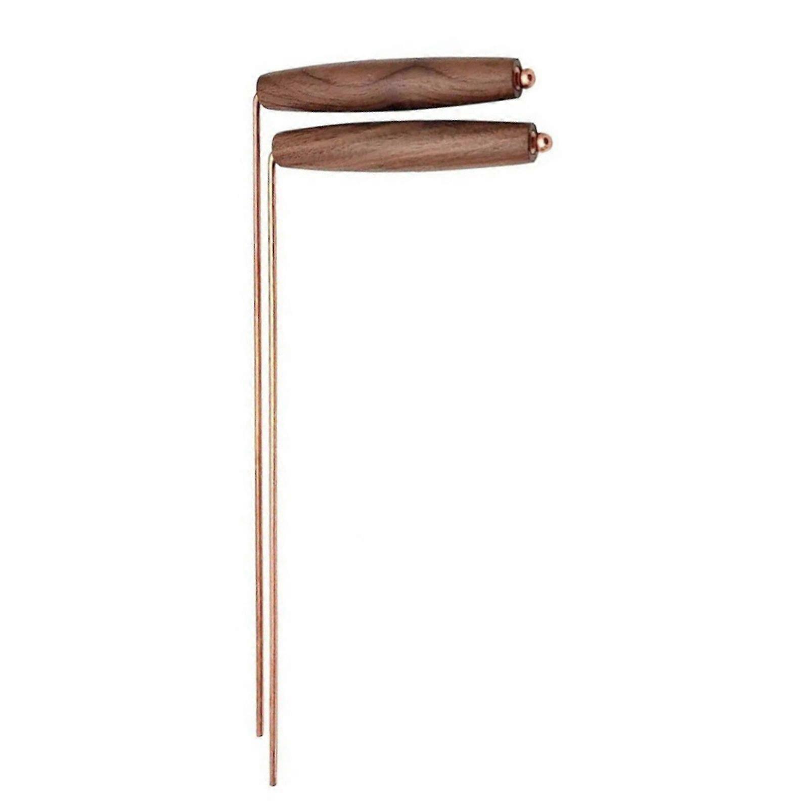 Walnuts Operated  Dowsing Equipment Dowsing Stick with Walnuts Handle for Precise Object Location & Spiritual Practices Multicolor
