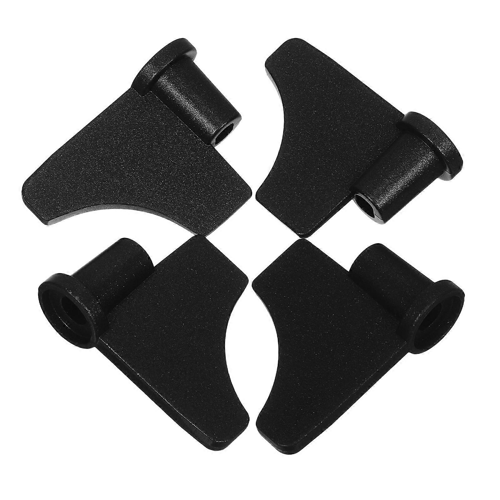 Sorte brødbakepadler i rustfritt stål, 4 deler, for effektiv miksing