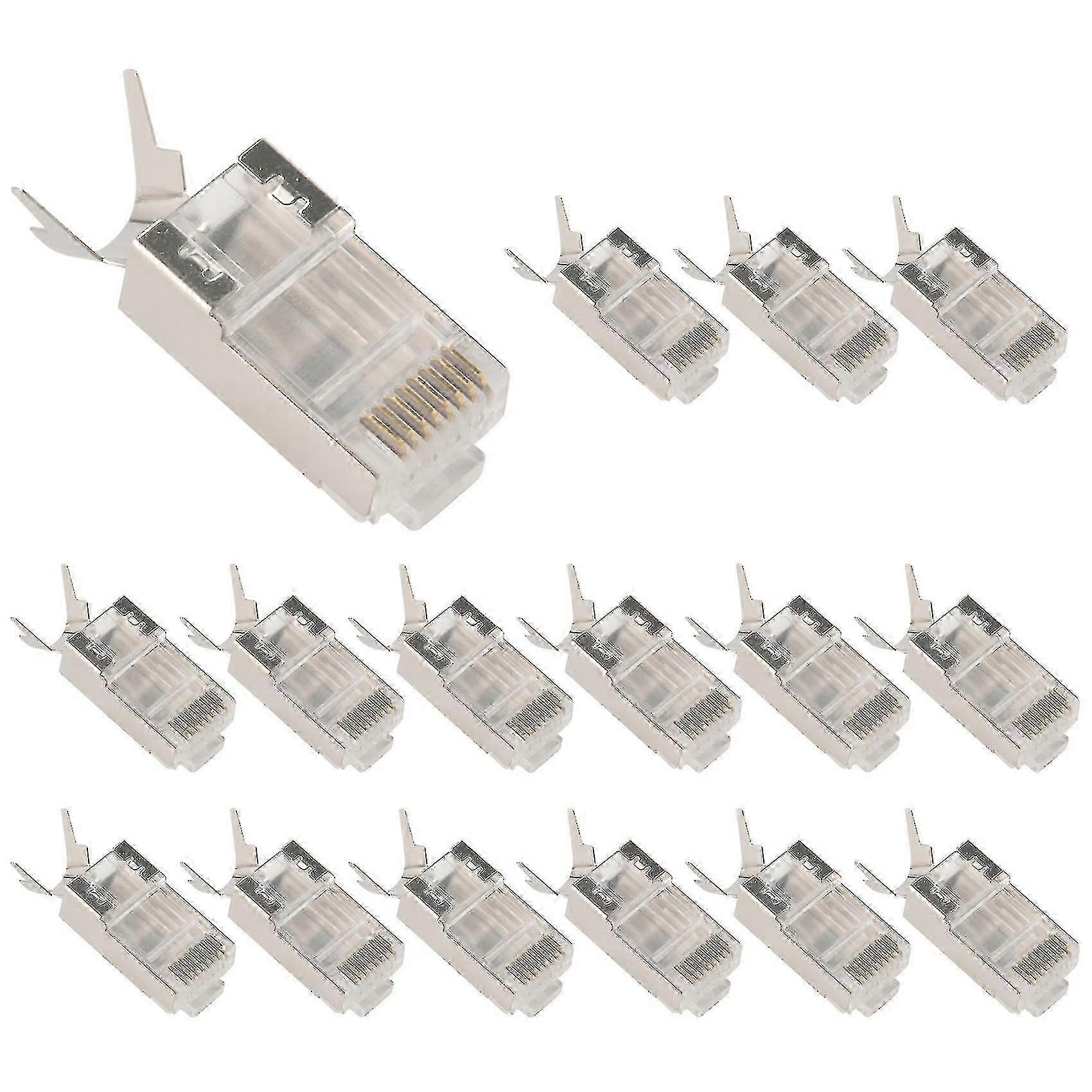 Rj45 Connector Cat7 8p8c Modular Ethernet Cable Header Plug For Network Rj 45 Cat7 Crimp Connector