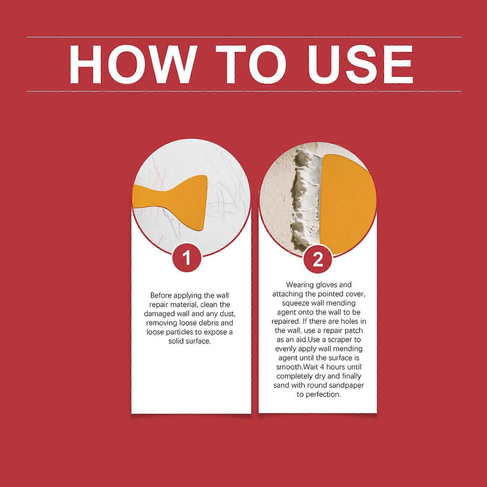 Jaysuing Diy Wall Repair Kit For Home Use: Simple, Durable, And Not Easy To Fall Off. It Can Repair Cracks And Walls