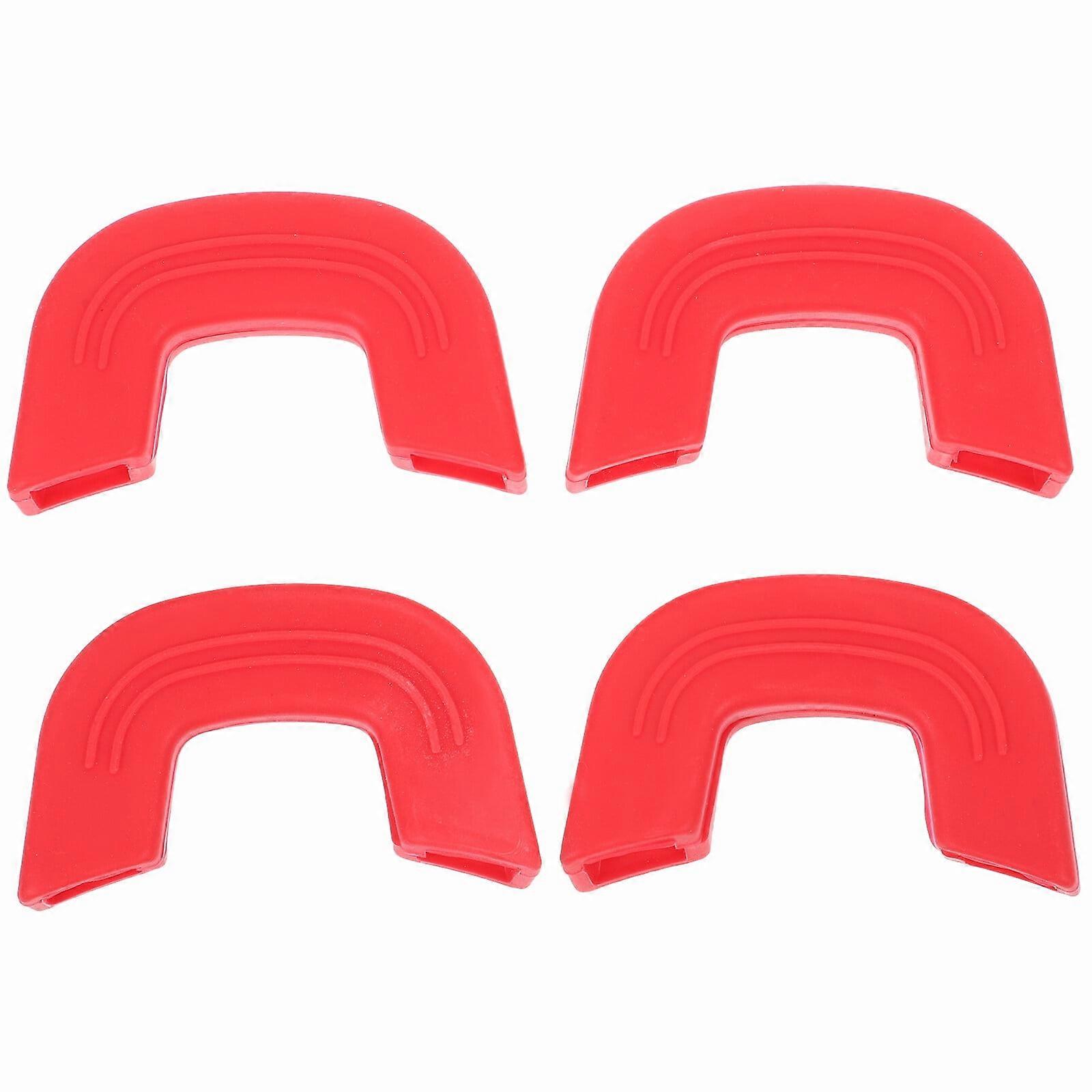 4Pcs Silicone Handle Covers Frying Pan Handle Protectors Pot Handle Sleeves Non-Slip Handle Covers