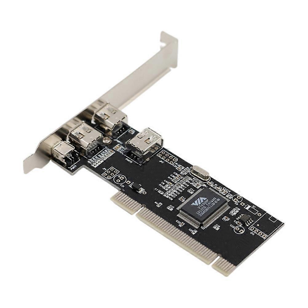 PCI 1394 Card 4 Port Firewire Card Adapter Digital Camera HD DV Capture Card Driver-free VIA for Desktop PC