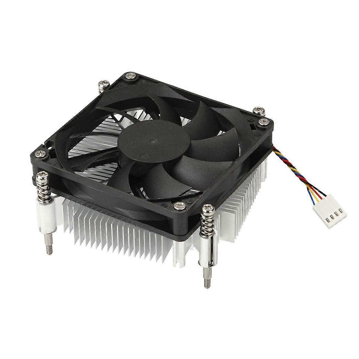 KT37 CPU Heatsink Fan PWM 4-Wire Speed-Controlled Fan Supports 115X/1200 for HTPC 1U Computer Case