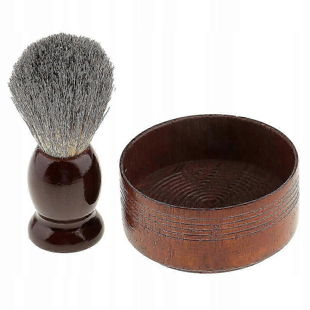 Set Of Shaving Bowls And Brushes With