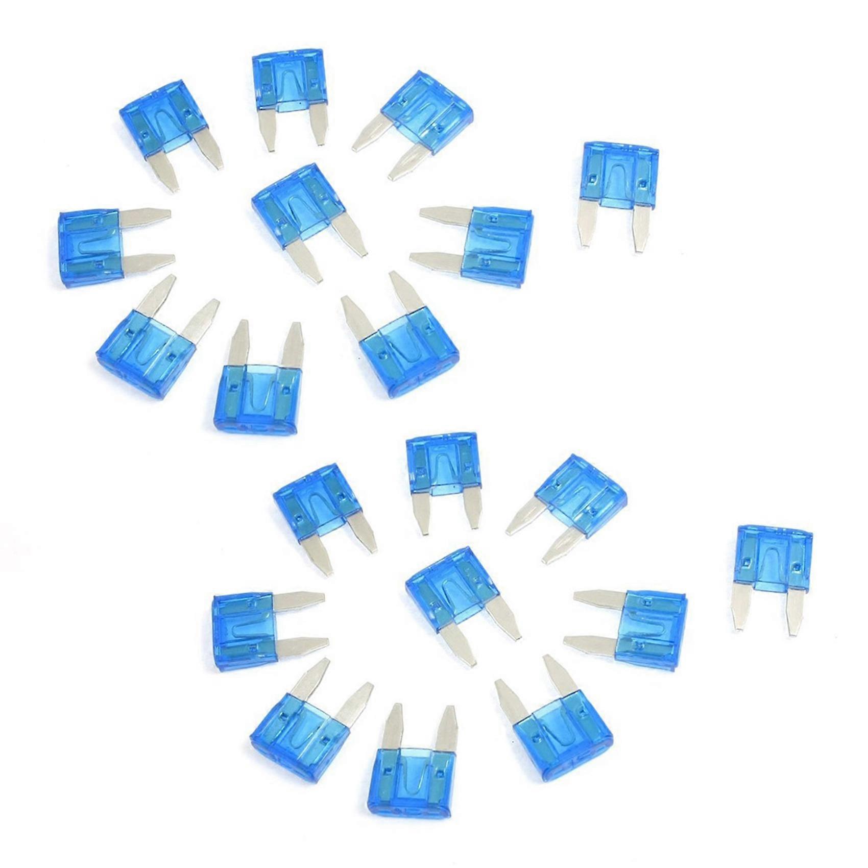 20 x ATC Mini Blade Fuse for Automotive Fuse Flat 15 A Blue