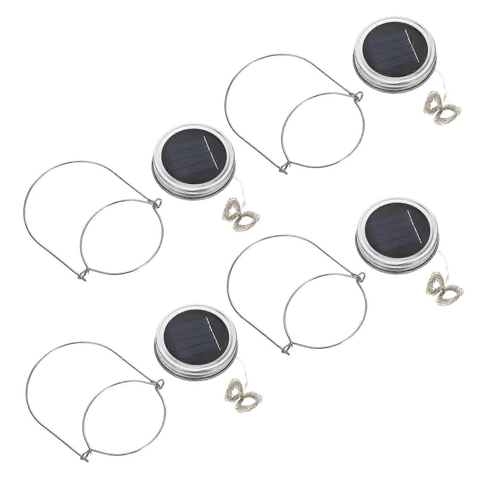 Solar Jar Lids Jar Lid Lights for Decoration 4Sets Hanging Fairy String Lights