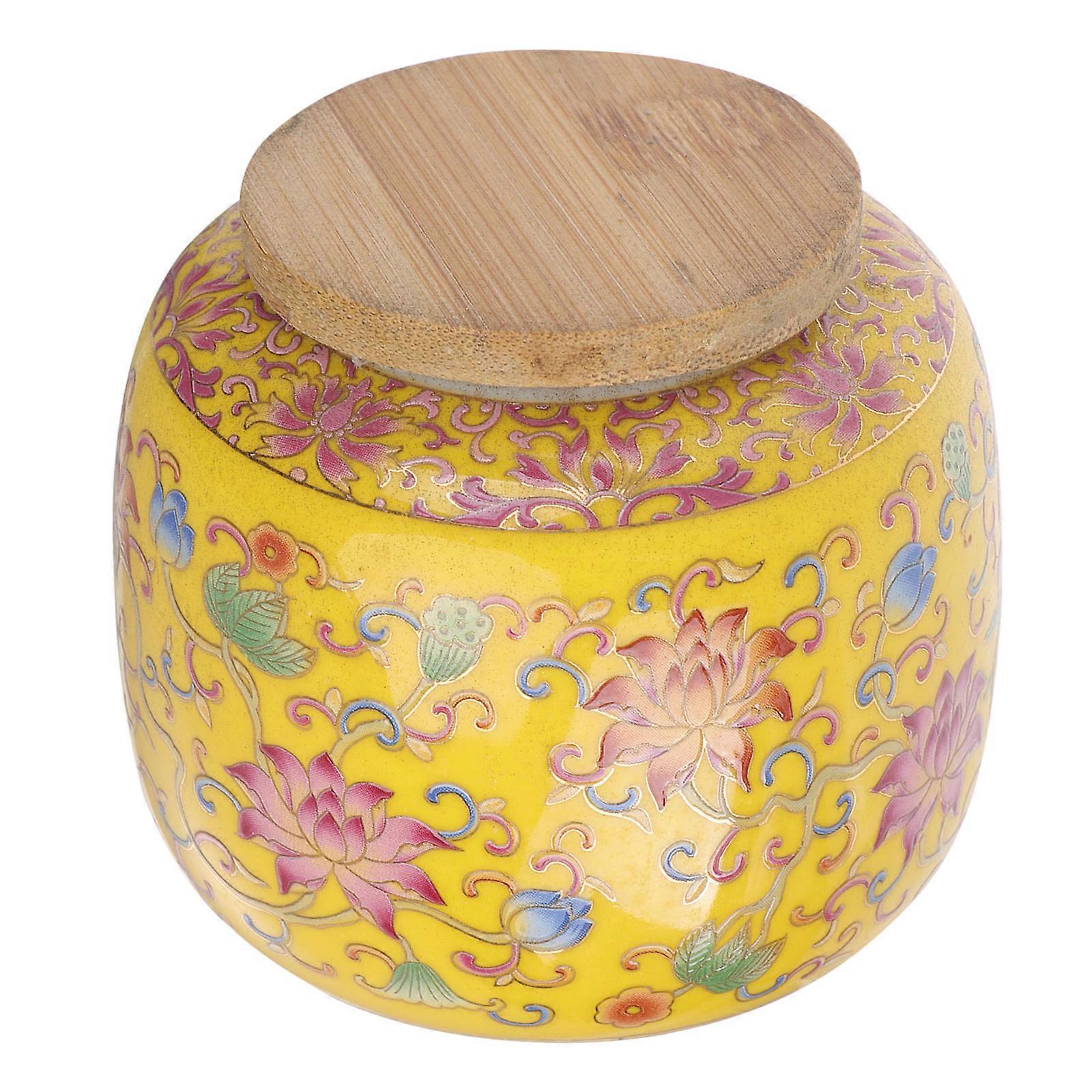 Ceramic Tea Canister for Storage Use 230ml with Sealing Lid