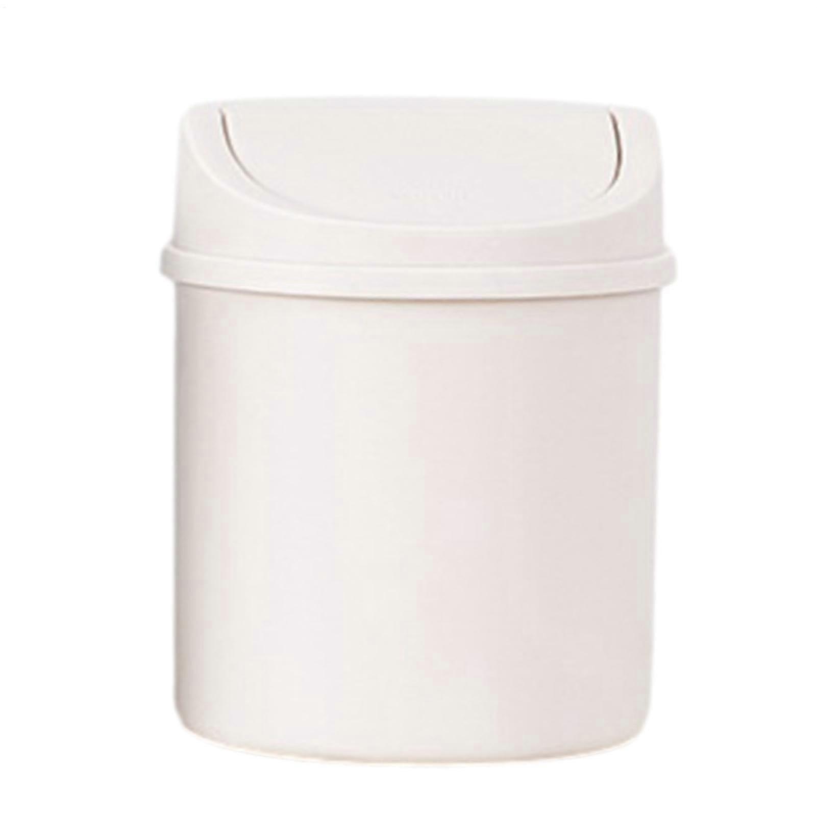 Small Trash Can with Lid for Desk and Countertop, Mini Garbage Bin for Office, Car, Bathroom