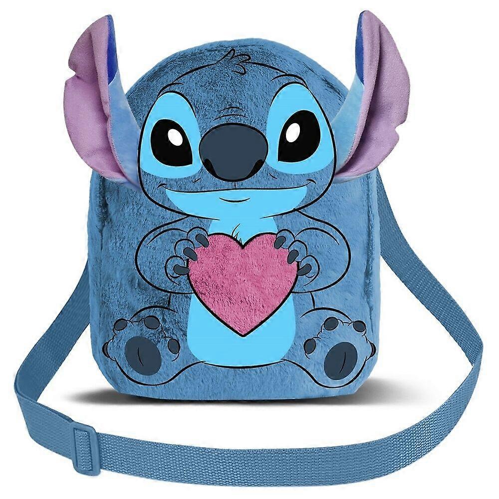 Stitch Heart Plush Bag for Children, Soft and Cuddly
