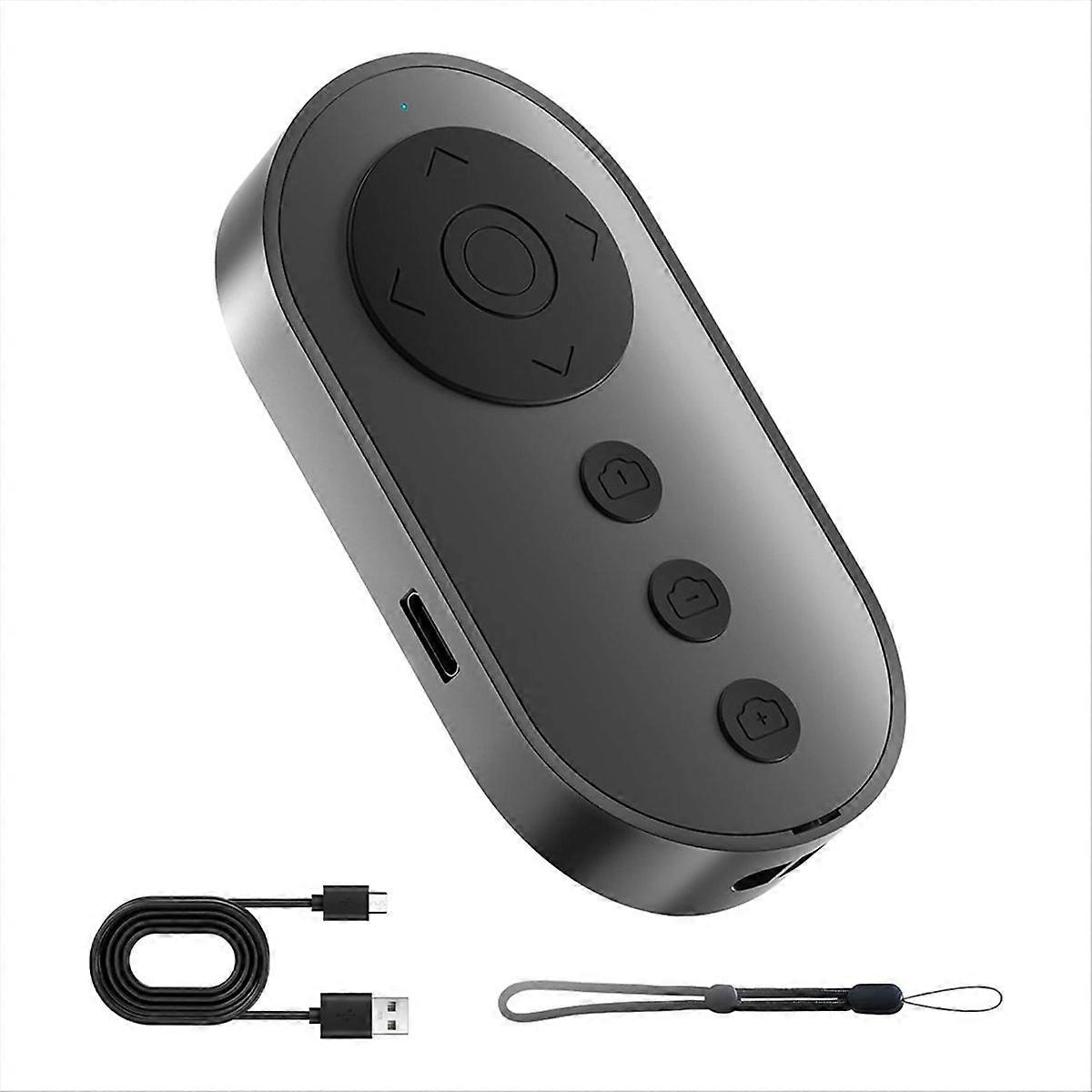 Bluetooth Camera Remote Shutter with Zoom and Front/Rear Camera Switch,Video Remote Control Selfie Stick Camera Control