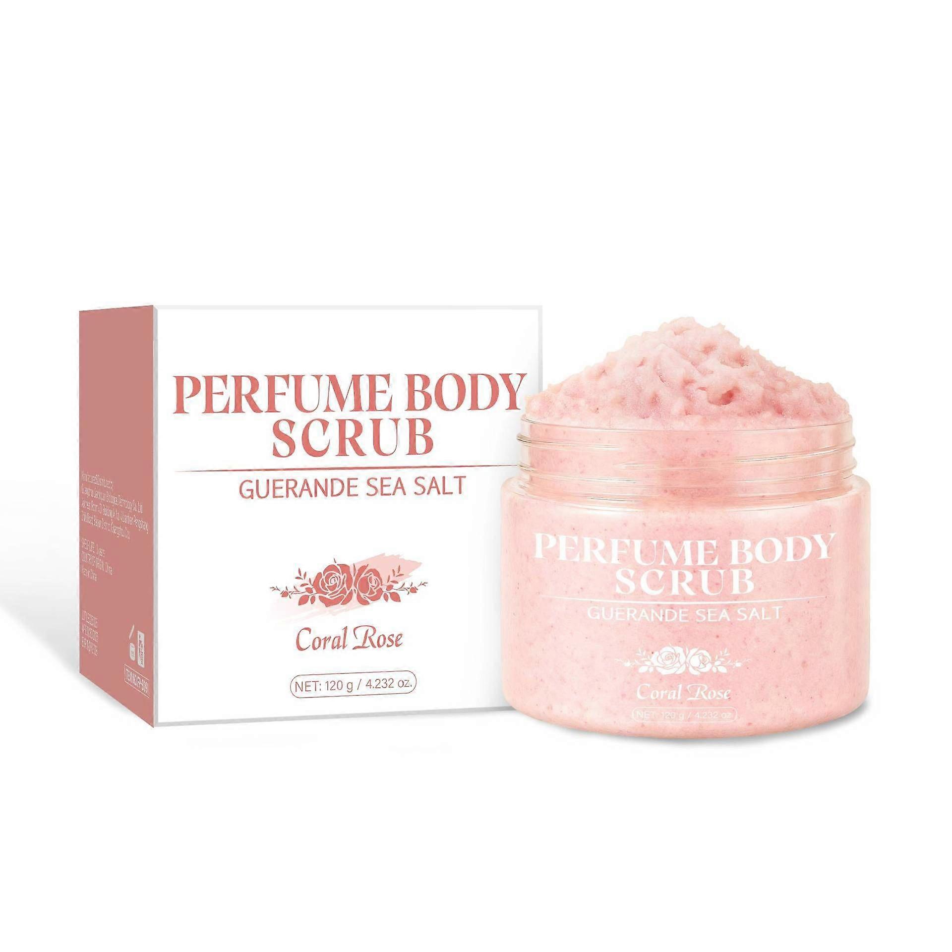 unbrand Guerande Sea Salt Perfume Exfoliating Body Scrub for Smooth Skin Body Organic Exfoliator for